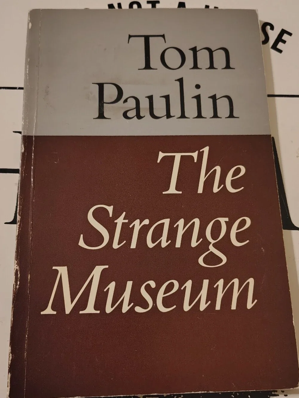 SIGNED The Strange Museum by Tom Paulin – 1980 First Edition Faber Paperback